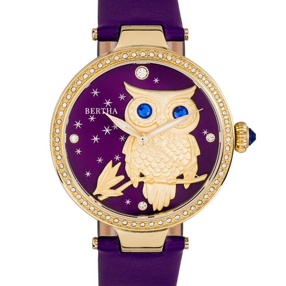 Women\'s Genuine Leather Band Watch w/Custom Owl main image 4